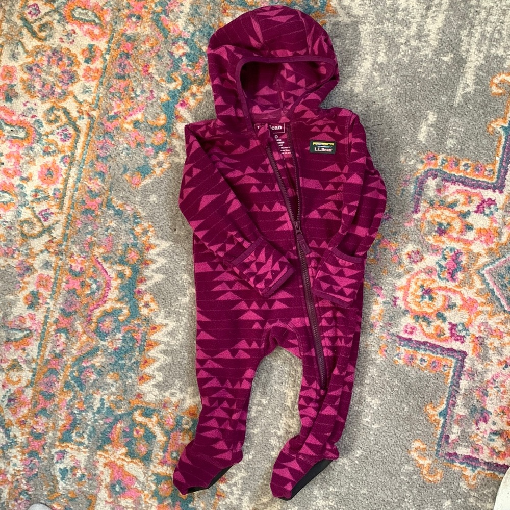 LL Bean winter fleece bunting